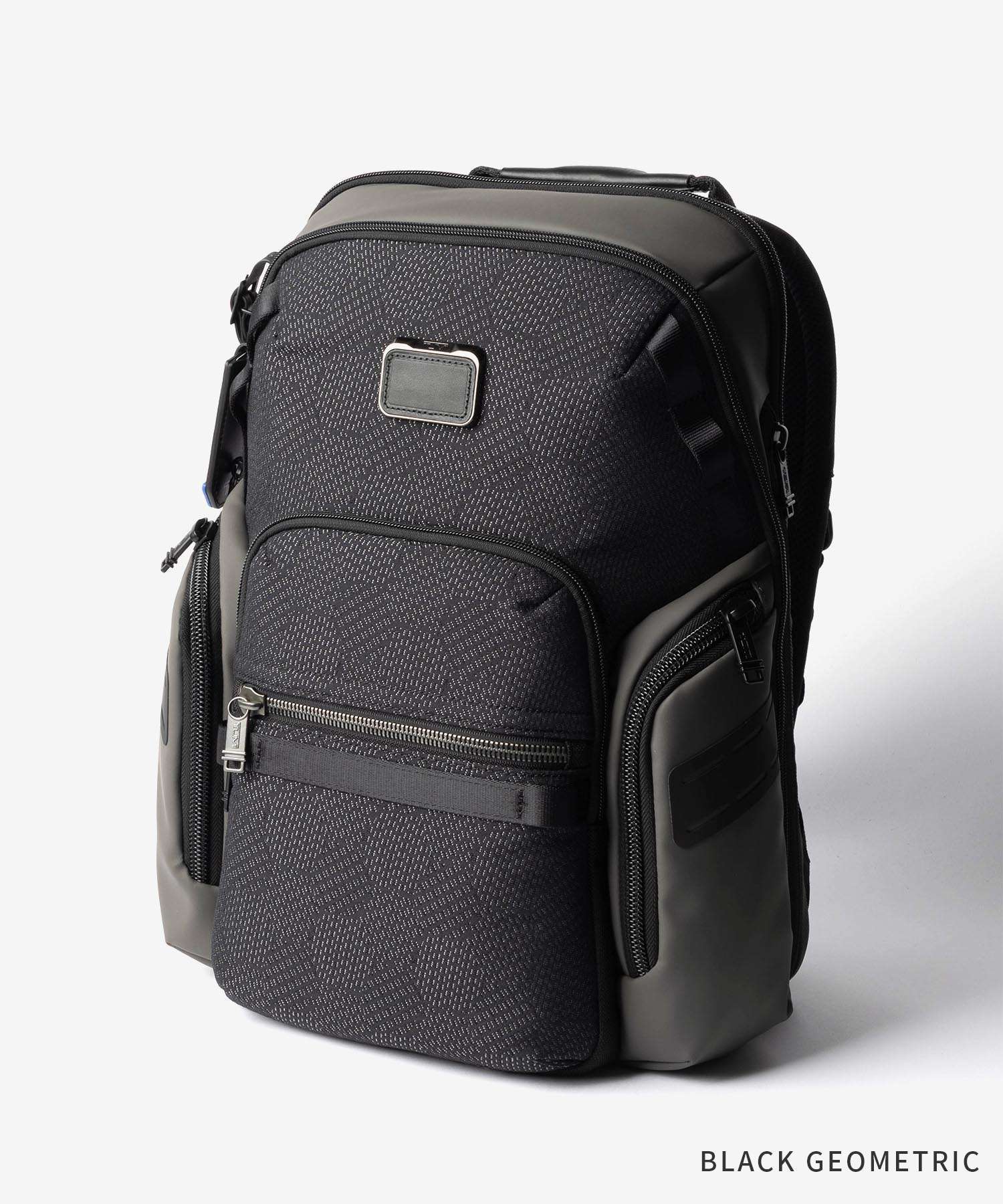 トゥミ TUMI ALPHA BRAVO アルファ ブラボー Navigation Backpack ナヴィゲーション バックパック 0232793D 142479 0232793DGMT 159082 リュックサック メンズ バッグ ブラック 防水加工 ラップトップ収納 PCポケット 収納力 大容量 通勤 ビジネス