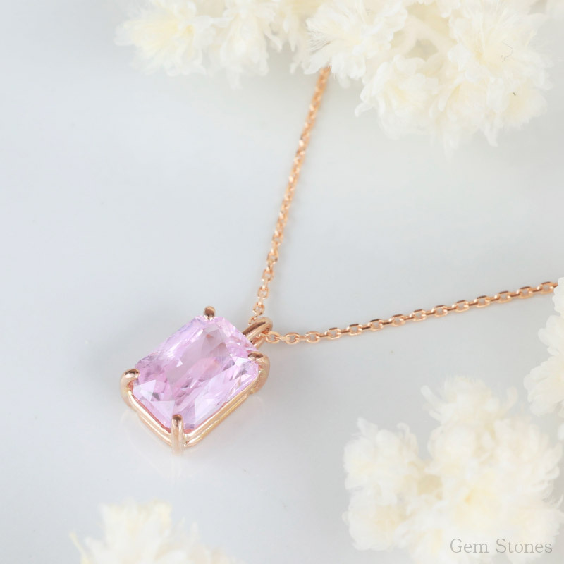  非加熱 パパラチアサフィア 1.99ct K18PG 18金 ピンクゴールド ネックレス ペンダント レディース 一粒ネックレス サファイアネックレス ジュエリー ピンク サファイア 誕生石  プレゼント Drops
