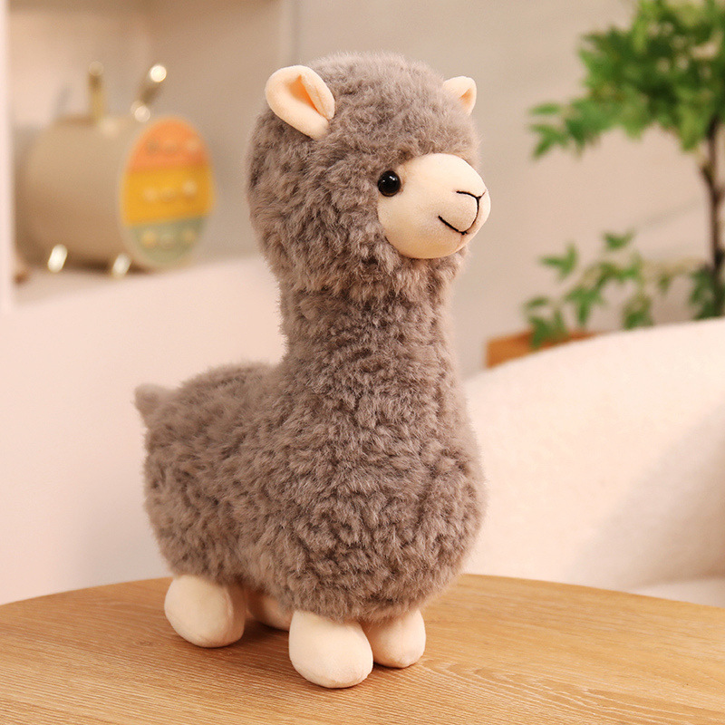 アルパカ ぬいぐるみ リアル 動物 アニマル ふわふわ かわいい 置物 インテリア 子供 おもちゃ ごっこ遊び 誕生日 プレゼント ギフト 癒し