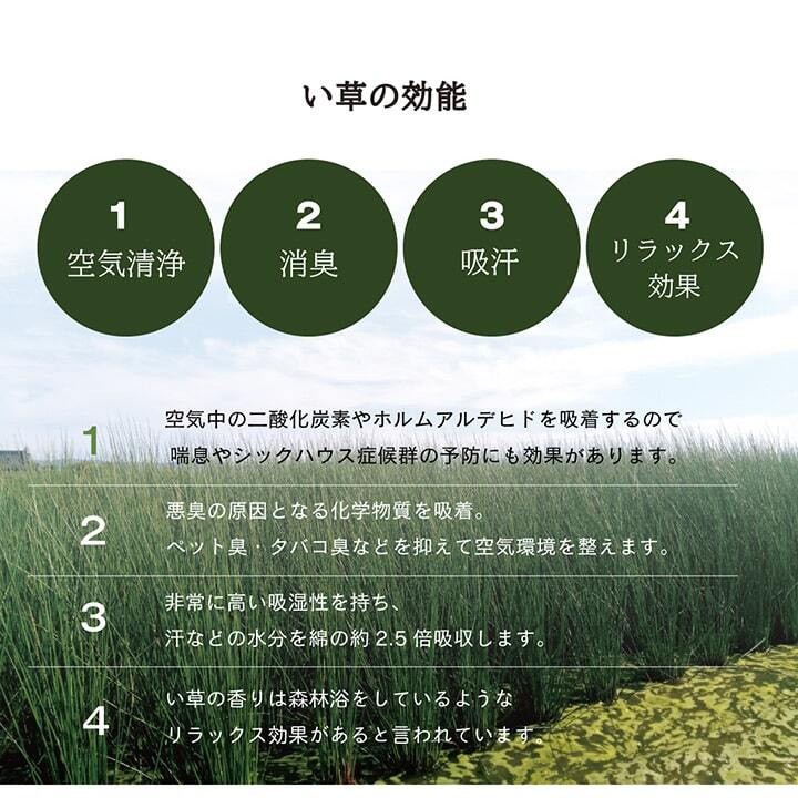 い草 置き畳 ユニット畳 システム畳 無地調 シンプル モダン シック おしゃれ空間 消臭 縁無し お手入れ簡単 裏面滑り止め 収納便利 約70×70×1.5cm 6枚組
