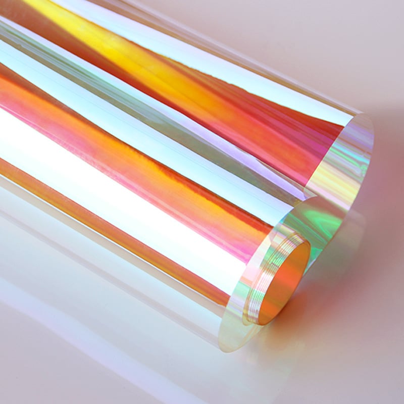 オーロラ フィルム 30cm×100cm レインボー 透明 ショーウィンドウ シート