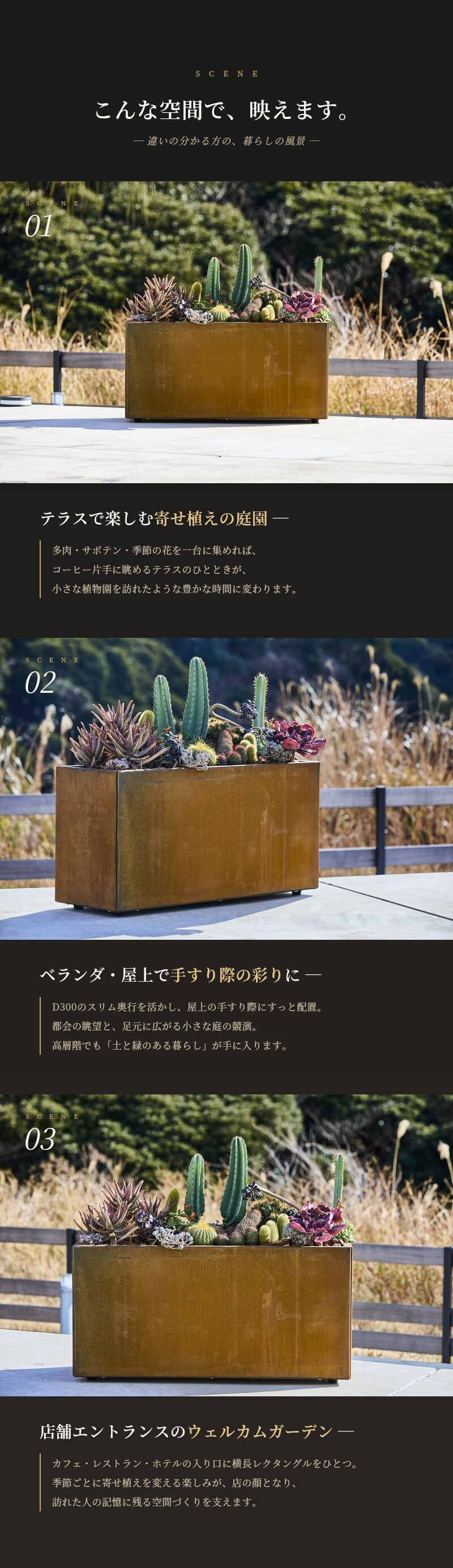 コールテン鋼 高級植木鉢 おしゃれ 大型 横長 長方形 W900 アンティーク 経年美 Patina レクタングルプランターL900 A-PLUS 屋外 観葉植物 多肉植物 寄せ植え 花 鉢カバー 北欧 モダン ガーデニング 玄関 庭 テラス パティナ