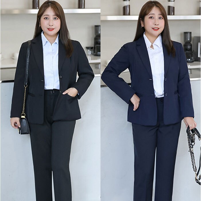 パンツスーツ レディース 大きいサイズ 通販 セットアップ 上下セット 上下 2点セット テーラードジャケット ダブルボタン ロングパンツ ストレッチ ぽっちゃり 体型カバー ゆったり ビジネス 通勤 リクルート 就活 ママスーツ フォーマル セレモニー