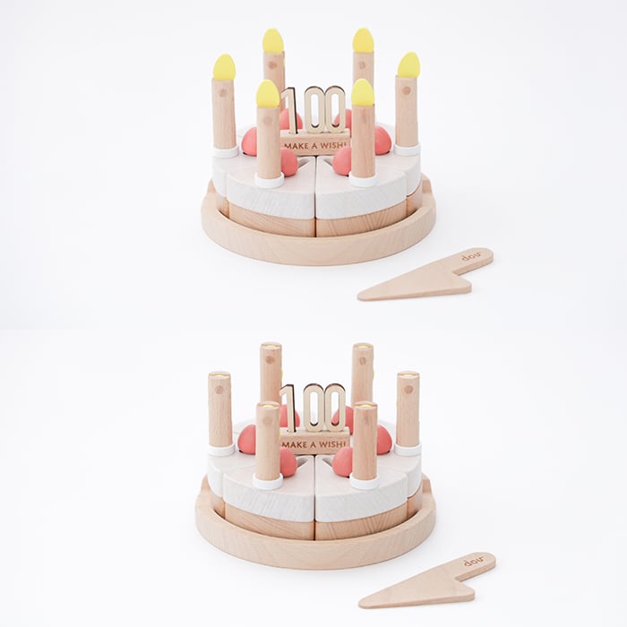 dou? Make a wish | ケーキ ろうそく おもちゃ 玩具 知育 木製 木のおもちゃ おままごと ごっこ遊び お店屋さん ケーキ屋さん パズル ナンバーピック