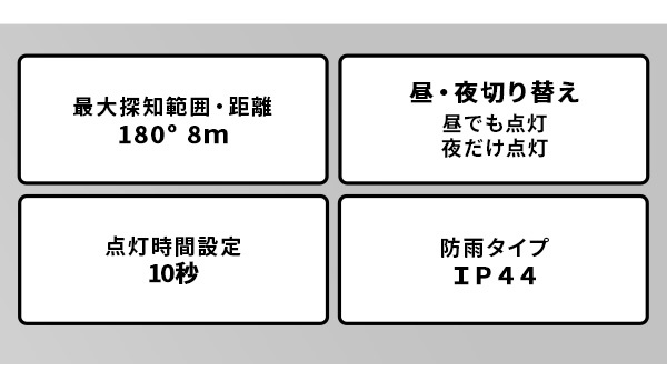 照明 ライト センサー ソーラー LED 5W×3灯 フリーアーム式 LEDソーラーセンサー 人感 人感センサー 電池交換不要 最大探知範囲 180° 8m IP44 防雨 昼 夜 省エネ 夜通し点灯 防犯 常夜灯 玄関 屋外 駐車場 防犯グッズ