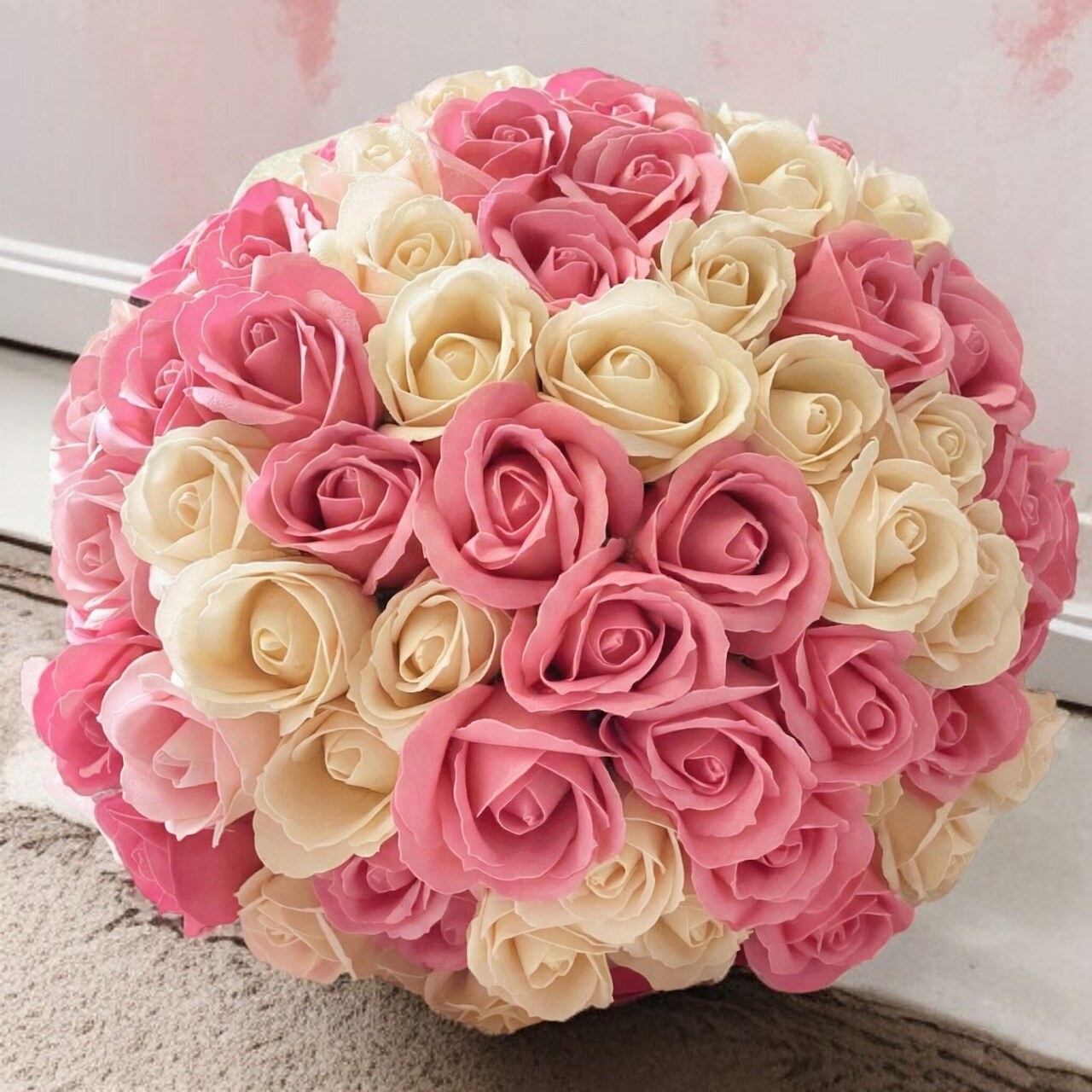 【ミルキーピーチ】「サヴォンローズ」 花束 ブーケ バラの花束 薔薇の花束 花ギフト フラワーギフト フラワーボックス プロポーズ サプライズ ソープフラワー シャボンフラワー 石鹸フラワー 石鹸の花 石鹸のバラ 枯れない花 インテリア 母の日 父の日 敬老の日 クリスマス バレンタイン ホワイトデー 誕生日 入学 卒業 就職 結婚祝い 結婚記念日 退職祝い 記念日 