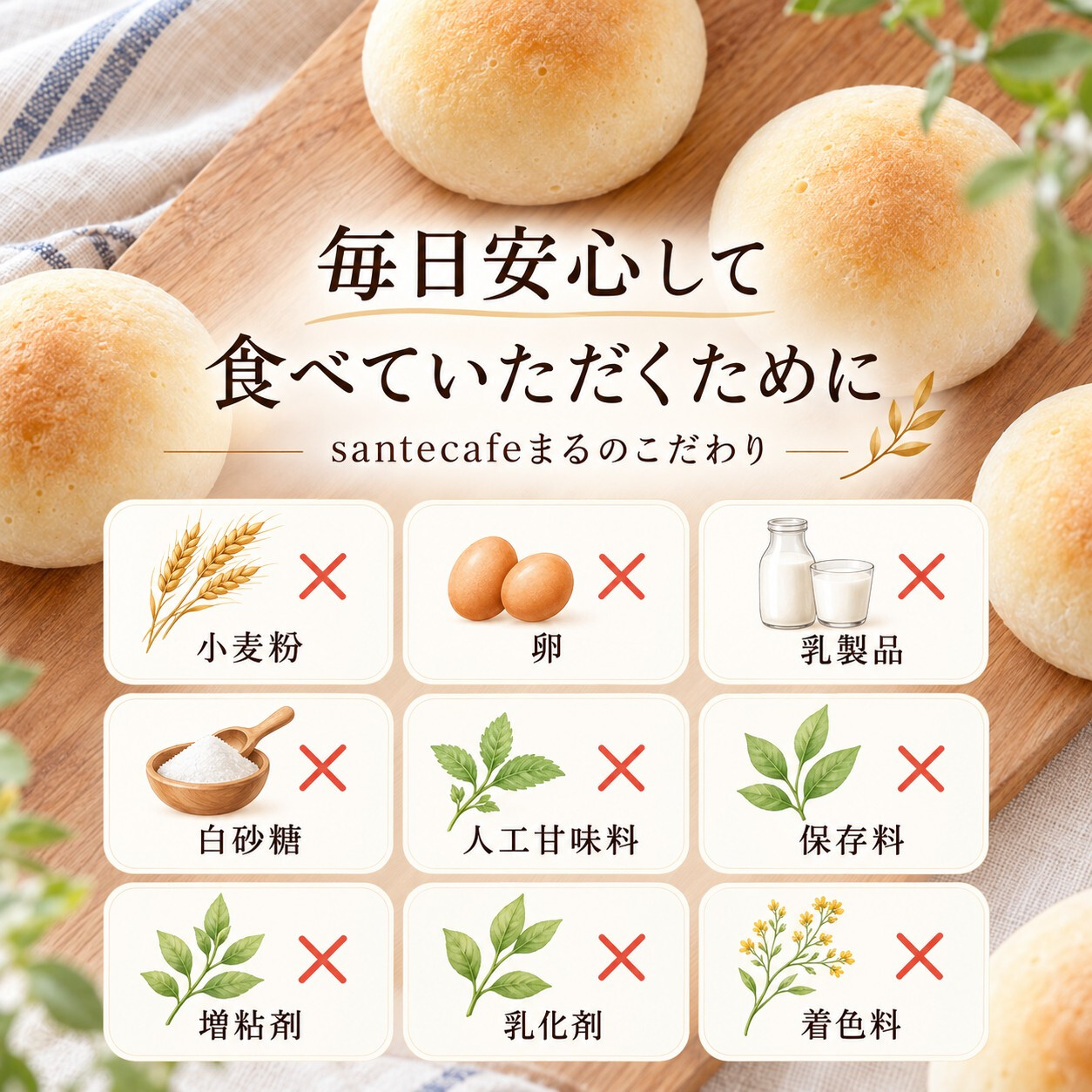 グルテンフリー・ヴィーガン 米粉まるパン 10個入り 生酵母使用