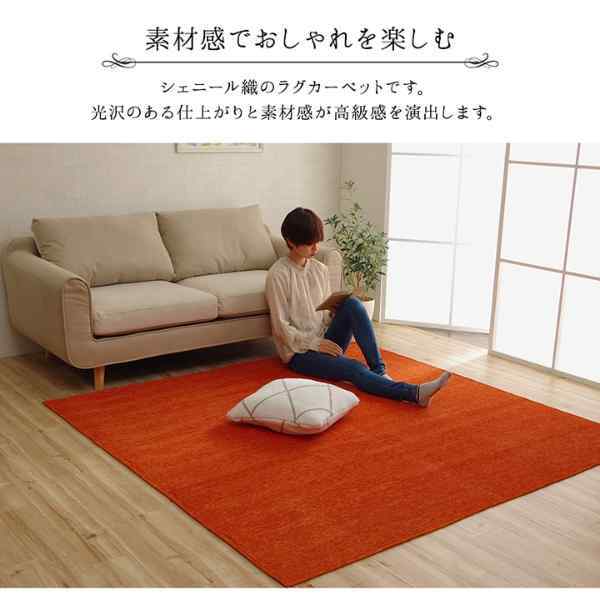 ラグ 長方形 洗える 撥水 無地 シンプル 滑りにくい コンパクト  約200×250cm