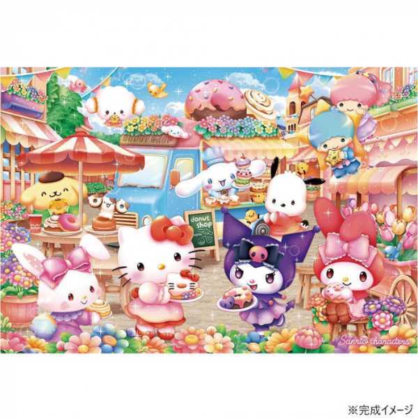 ジグソーパズル 1000ピース サンリオ ドーナツショップへようこそ 1000-168 ビバリー キャラクター パズル かわいい 大人 子供 おうち時間 趣味 集中力 知育 贈り物 ギフト サンリオ正規ライセンス品