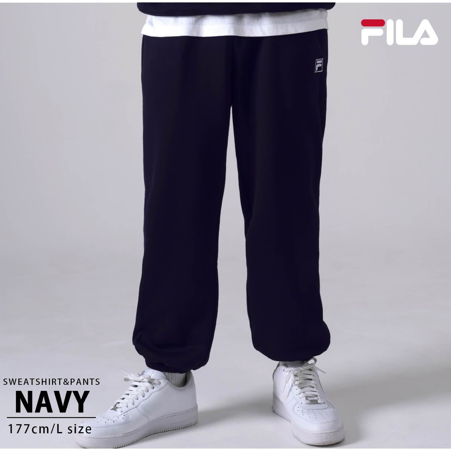  FILA フィラ メンズ レディース スウェット上下 裏毛 裏起毛 ブランド ワンポイントロゴ 刺繍 上下セット セットアップ ルームウェア 部屋着 トレーナー パンツ 大きいサイズ ユニセックス パジャマ 無地 ペアルック L LL 3L 4L 2026fw karlas別注