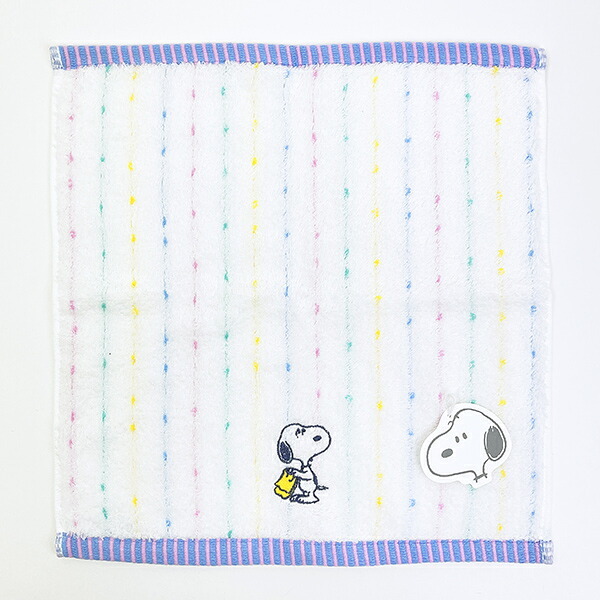 スヌーピー ウォッシュタオル (Washing) ホワイト ハンカチ 西川 日本製 SNOOPY