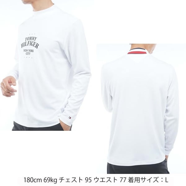 トミーヒルフィガー ゴルフ メンズ ワッフル 長袖モックシャツ TOMMY HILFIGER THMA655 2026年秋冬モデル お誕生日祝い お祝い 記念品 お父さん 父の日 彼氏 男性 30代 40代 50代 60代  還暦祝い 敬老の日 人気プレゼント プレゼント