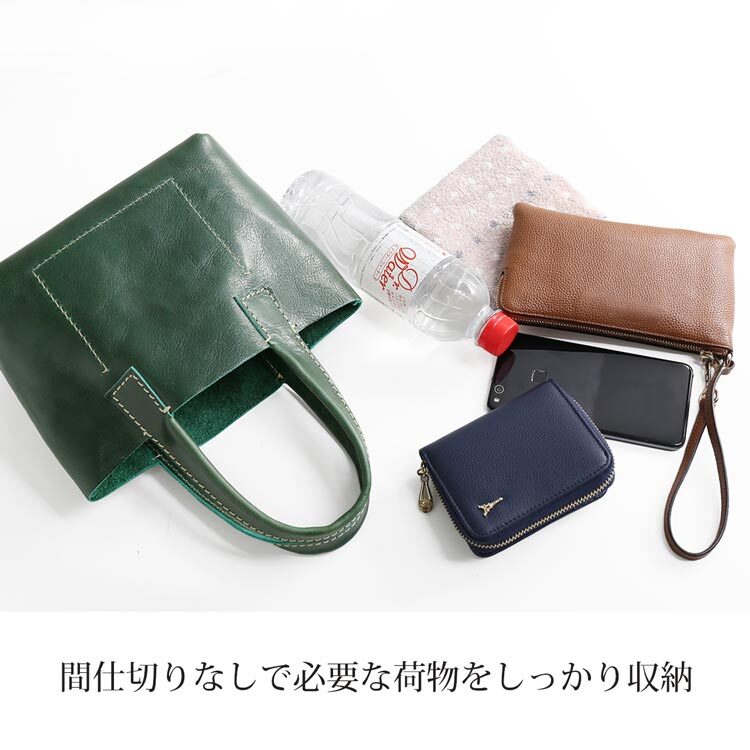 ミニトートバッグ 牛革 日本製 Jamale ランチバッグ 小さめ ヌメ革
