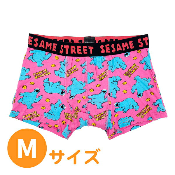 セサミストリート クッキーモンスターとクッキー ボクサーブリーフ(M) アパレル ボクサーパンツ