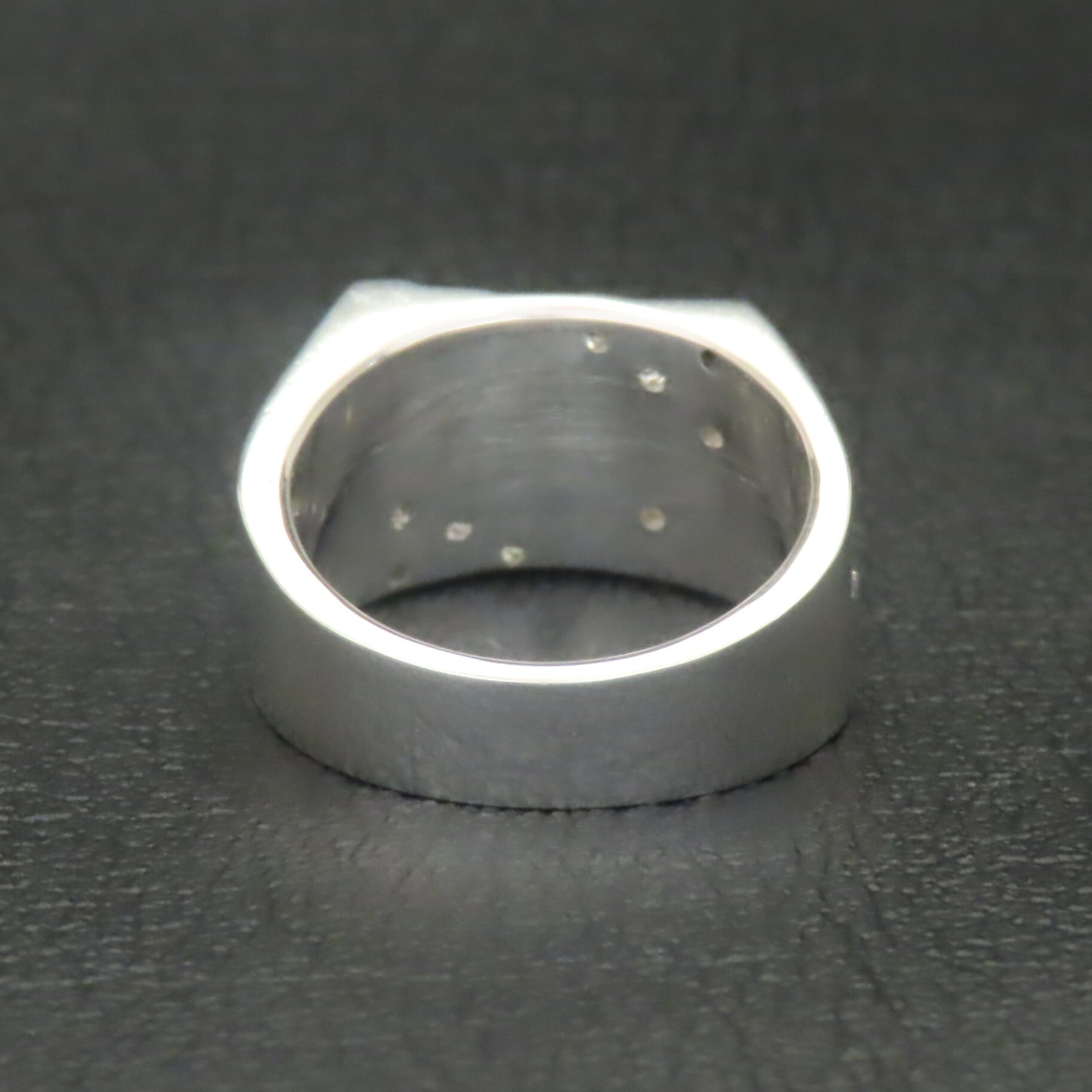 印台リング 指輪 シルバー925 【刻印無料】 印台 リング キュービックジルコニア キラキラ シルバーアクセサリー メンズ ユニセックス クリスマス 誕生日 プレゼント 記念日 父の日 母の日 ハンドメイド 手作り 彫金 ジュエリーボックス 箱 Grand Galleria グランドガレリア