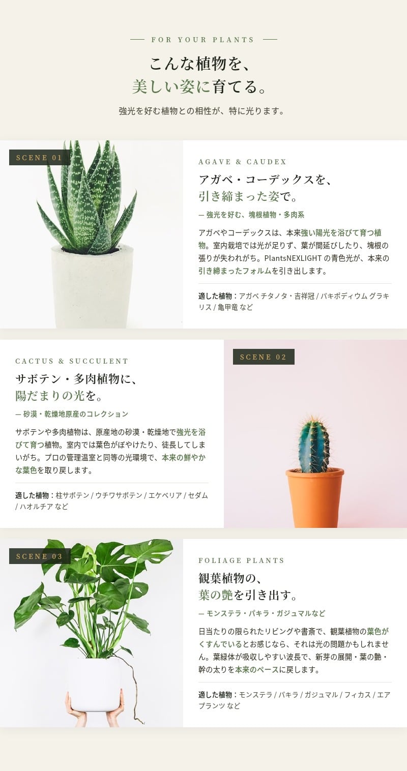 PlantsNEXLIGHT 植物育成ライト NL-PAR30 LED 観葉植物 多肉植物 塊根植物 室内 E26 1年保証 PSE アガベ コーデックス パキポディウム グラキリス モンステラ ガジュマル サボテン エアプランツ インテリア おしゃれ