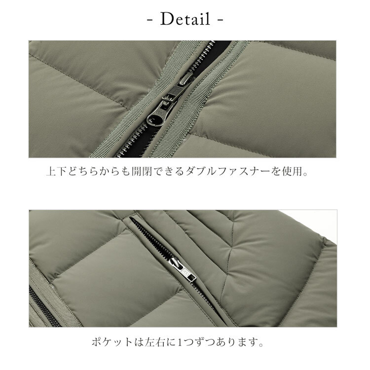ダウンコート レディース 軽量 4WAY ストレッチ生地 ダウン90% Filomo スタンドカラー カーキグレー 9号/11号 秋冬 暖かい 50代 40代 30代 ギフト プレゼント 7F (08000154r)