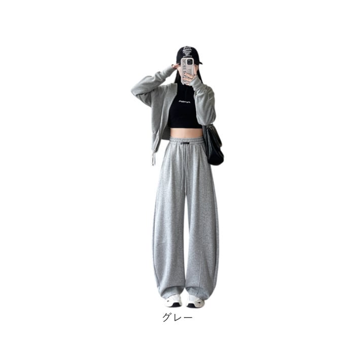 スウェットパンツ ワイド レディース 通販 スウェットワイドパンツ スエットパンツ ロングパンツ スウェット カーブパンツ バレルパンツ 長ズボン 綿 コットン ボトムス ウエストゴム ゆったり シンプル 無地 カジュアル ルームウェア おしゃれ かわいい
