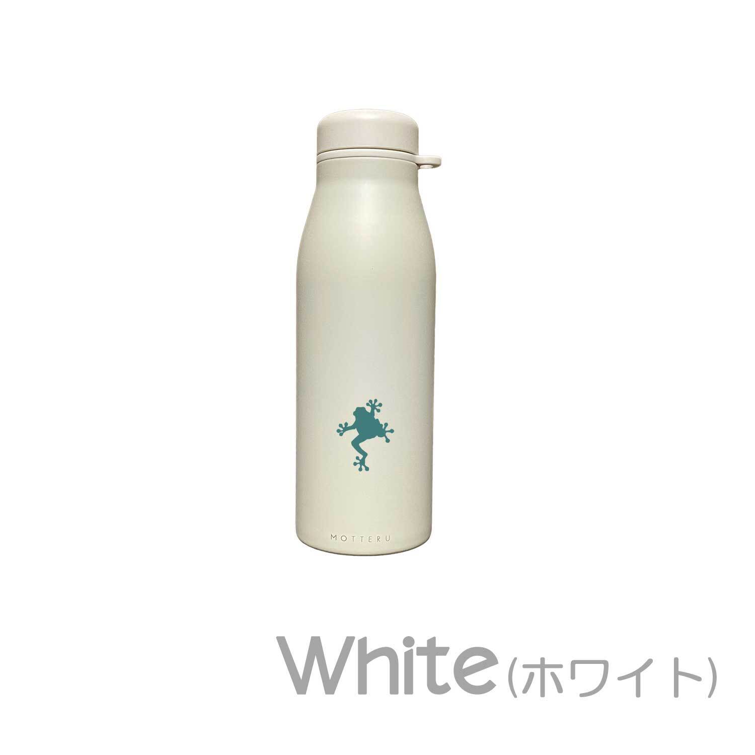 カエル ショルダー ステンレスボトル 500ml 保温 保冷 ステンレス 真空 断熱 二重構造 水筒 マイボトル カラビナ ベルト ストラップ オリジナル 両生類 爬虫類 ペット