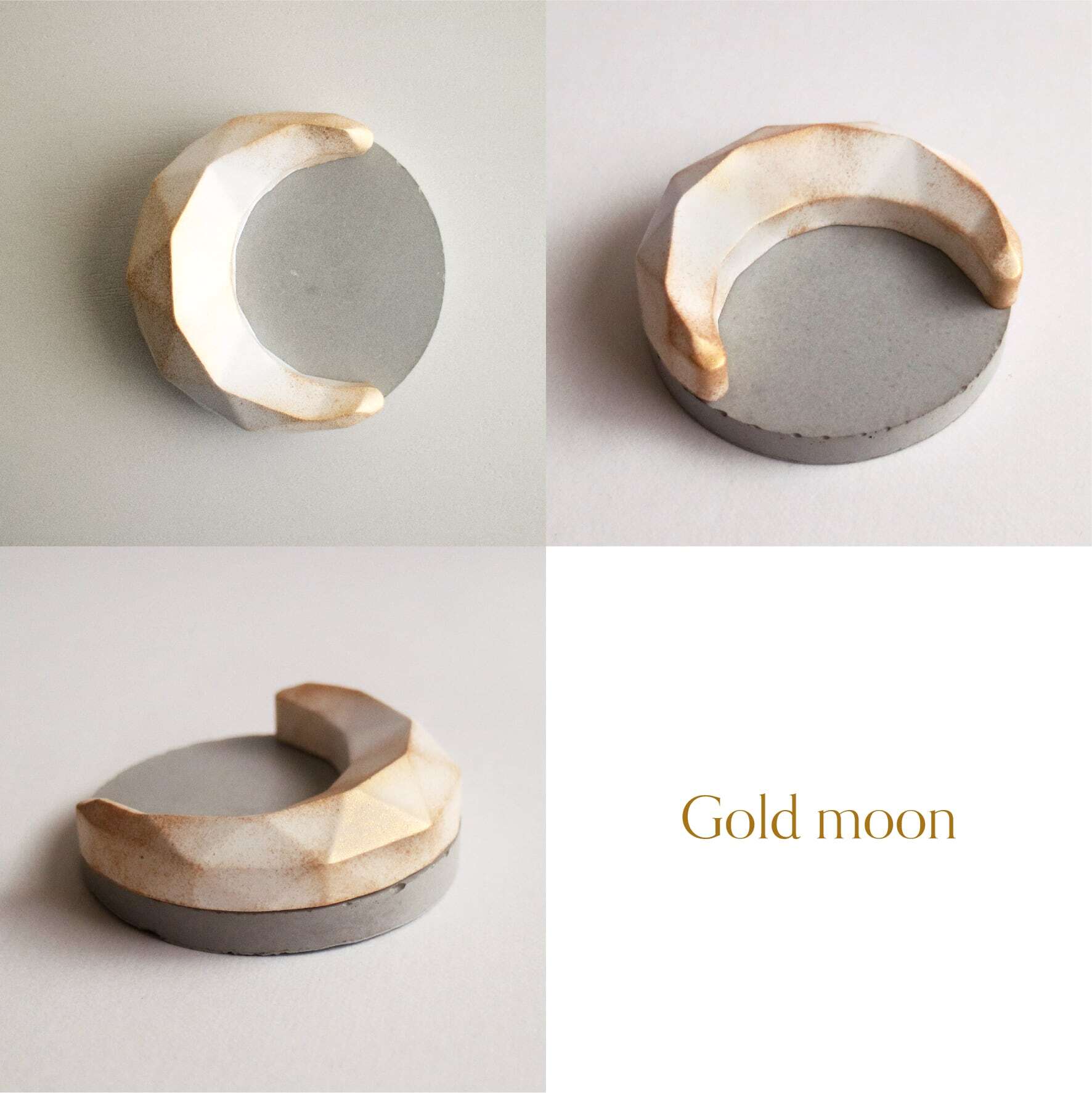 【カラーが選べる】michikake moon stone《月の満ち欠けを映す 三日月のアロマストーン》火を使わない香るインテリア