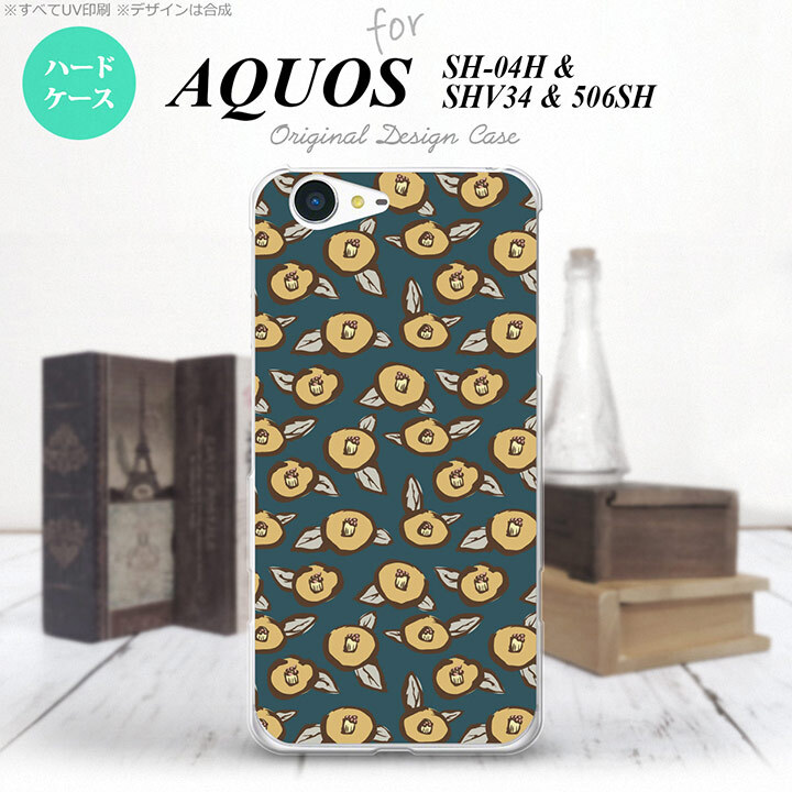 【SHV34】【スマホケース/スマホカバー】【アクオス セリエ】SHV34 スマホケース AQUOS SERIE SHV34 カバー アクオス セリエ つばき 紺 nk-shv34-1703【メール便送料無料】