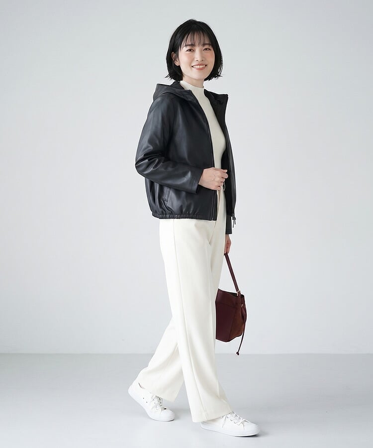 レザー パーカー レディース フード付き ジャケット Filomo ブランド