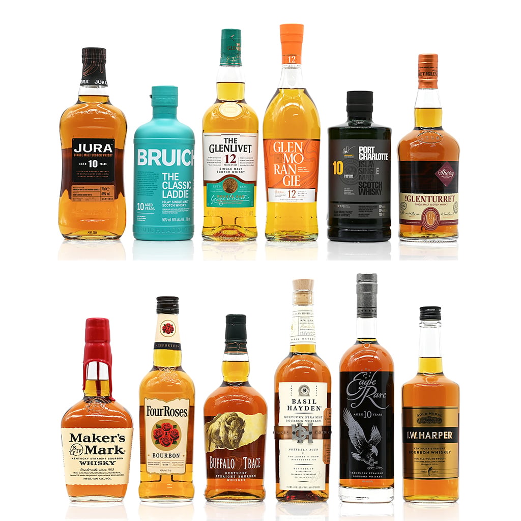 【ギフト】スコッチ＆バーボン12種 豪華飲み比べセット ウイスキー飲み比べセット【プレゼント】