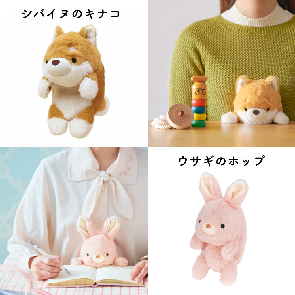 “猫背”なあなたを支えるぬいぐるみ、『ふんばるず』 クッション ストレッチ 猫背防止 背中 パソコン作業 デスクワーク オフィス かわいい どうぶつ ぬいぐるみ 姿勢矯正 凝り防止 ギフト プレゼント 誕生日 女性 プレゼント 無料ラッピング メッセージカード