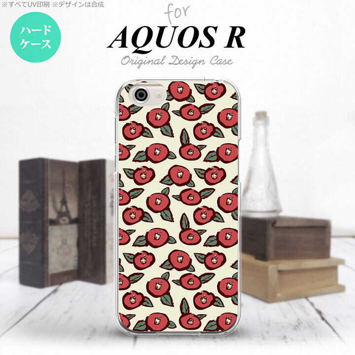 【SH03J】【スマホケース/スマホカバー】【アクオス R】SH03J スマホケース AQUOS R SH-03J カバー アクオス R つばき ベージュ nk-sh03j-1701【メール便送料無料】