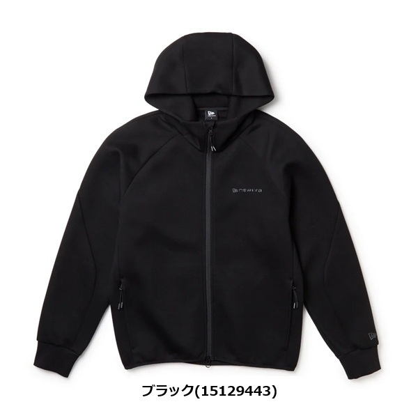 ニューエラ ゴルフ テック スウェット フルジップ フーディー Emboss Logo ブラック New Era Golf (15129443) 2026年秋冬モデル お誕生日祝い お祝い 記念品 お父さん 父の日 彼氏 男性 30代 40代 50代 60代 母の日 お母さん 還暦祝い 敬老の日 彼女 人気プレゼント プレゼント