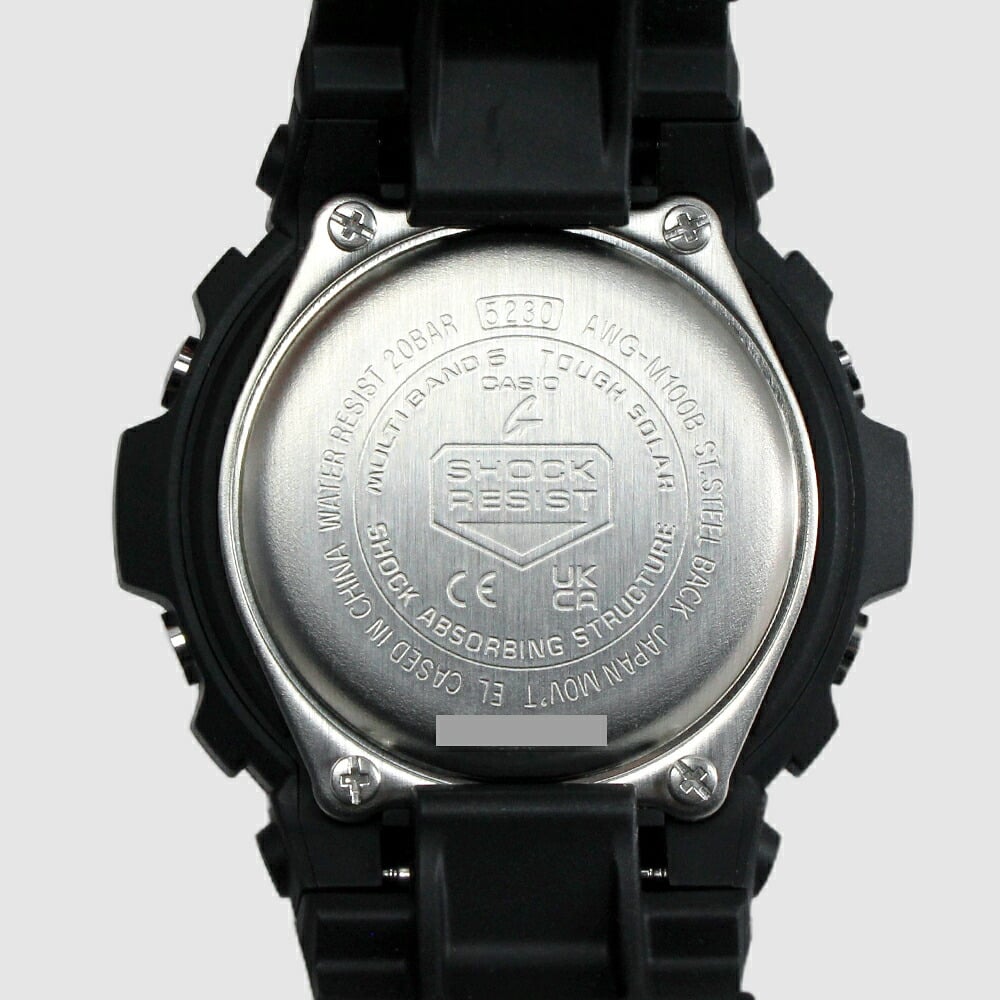 【レビューで延長保証 11年】カシオ CASIO G-SHOCK G-ショック 電波ソーラー AWG-M100A-1A ANALOG-DIGITAL M100 SERIES ブラック ブルー メンズ デジタル 腕時計 ギフト プレゼント【海外正規品】送料無料