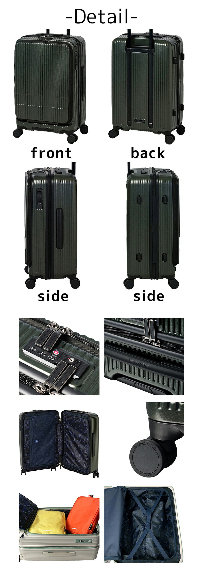 イノベーター スーツケース キャリーケース 55L 3-4泊程度 innovator INV155 メンズ レディース 送料無料 誕生日プレゼント 【正規代理店】