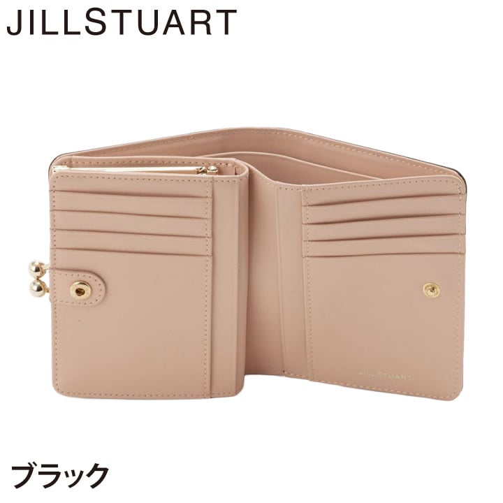 ジル スチュアート 財布 二つ折り レディース 牛革 グローリア 口金 リボン ギフト JILL STUART