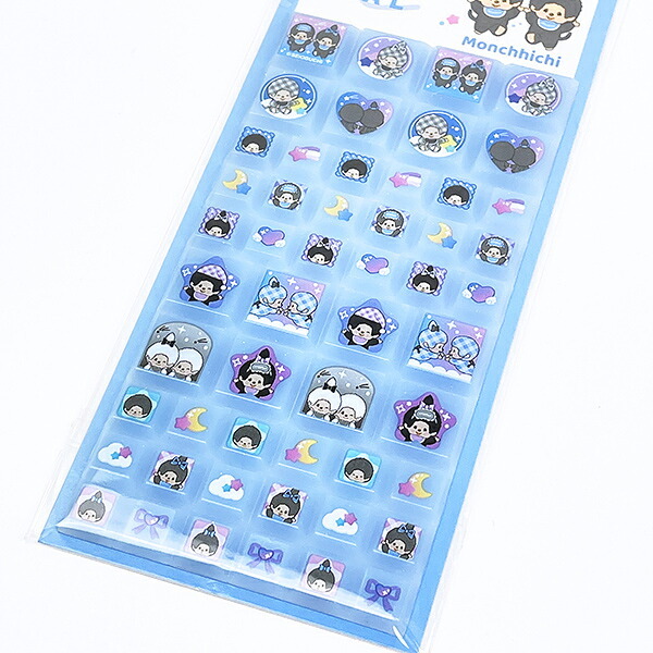 モンチッチ カットピースシール (チェック) 文具