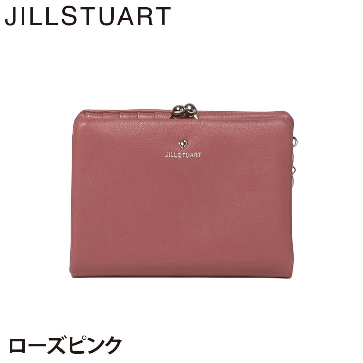 ジル スチュアート 財布 二つ折り レディース 牛革 エンジェル 口金 ハート ギフト JILL STUART