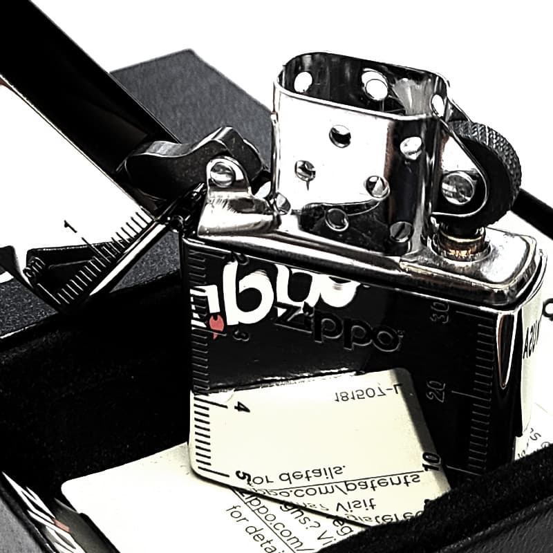 ZIPPO ライター シルバー 定規 アンティークニッケル 古美仕上げ 銀 ジッポ ロゴ おしゃれ かっこいい メンズ ギフト プレゼント