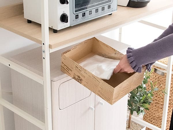 ゴミ箱 ダストボックス おしゃれ 45リットル 北欧 分別 縦型 45l スリム キッチン リビング 袋 見えない ごみ箱 2分別 プッシュ式 大容量 木製 角型 木目調 キッチンペール シンプル モダン ナチュラル ブラウン ホワイト 白 寝室 隙間