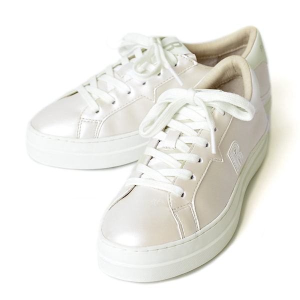 ルコライン スニーカー ルコライン 靴 RUCO LINE RUCO-018BE CALF PU LUX 光沢 ベージュ 合皮 無地 ローカット ファスナー無し ルコライン レディース シューズ パールベージュ RUCO LINE ルコラインスニーカー フラットソール 新作 取扱店 京都 母の日