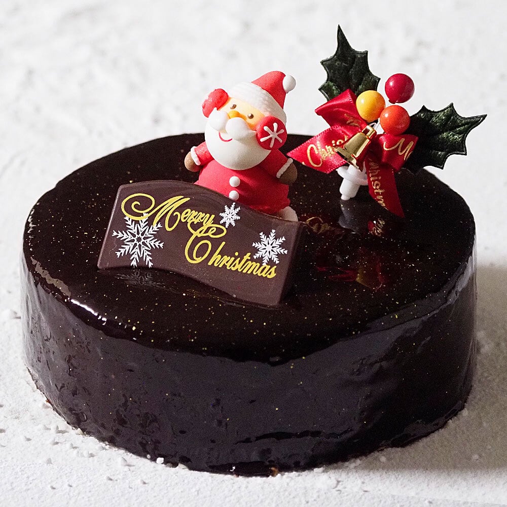 クリスマス 2026 予約 Xmas 人気 かわいい クリスマスケーキ ザッハトルテ チョコレートケーキ 5号 4～6名様用 大人 男性 冷凍