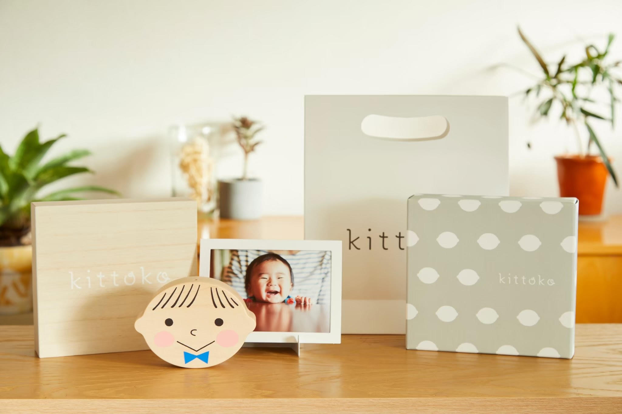 kittoko【blue】ファーストヘア ファーストカット 出産祝い お誕生日 ギフト プレゼント　赤ちゃん　筆
