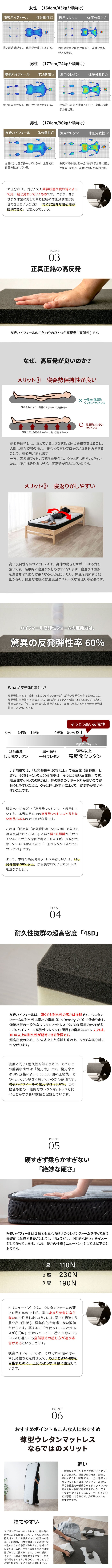 マットレス 日本製 国産 ポケットコイル 通気性 湿気対策 抗菌 防臭 防ダニ 仰向け 横向き 26cm コンパクト梱包 おしゃれ イエロー オレンジ シングル セミダブル ダブル ワイドダブル クイーン 新生活 引越し 純日本製のスプリングで 抗菌防臭
