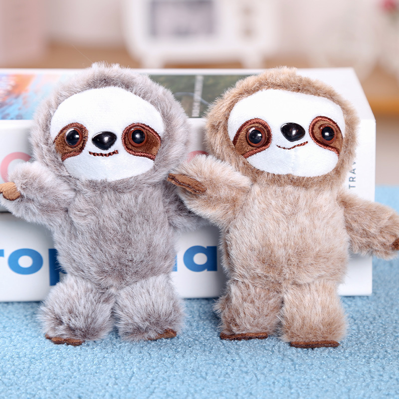 ナマケモノ ぬいぐるみ キーホルダー アニマル マスコット かわいい バッグチャーム ふわふわ 動物 飾り お出かけ 旅行 お土産 子供 プレゼント ギフト