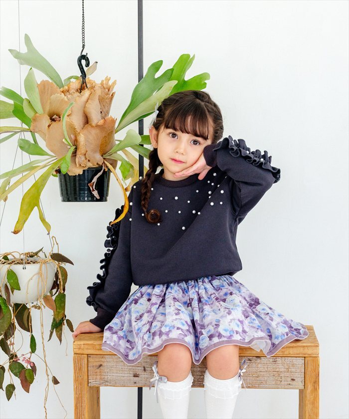 Rora 子供服 通販 キッズスカート チュチュスカート ピアノ発表会 結婚式フォーマル 卒園式入学式 フォーマル ウエストゴム フレアスカート ボリュームスカート チュールスカート アンティーク調 ガーリーレトロ ふんわり可愛い お出かけ着 小学生