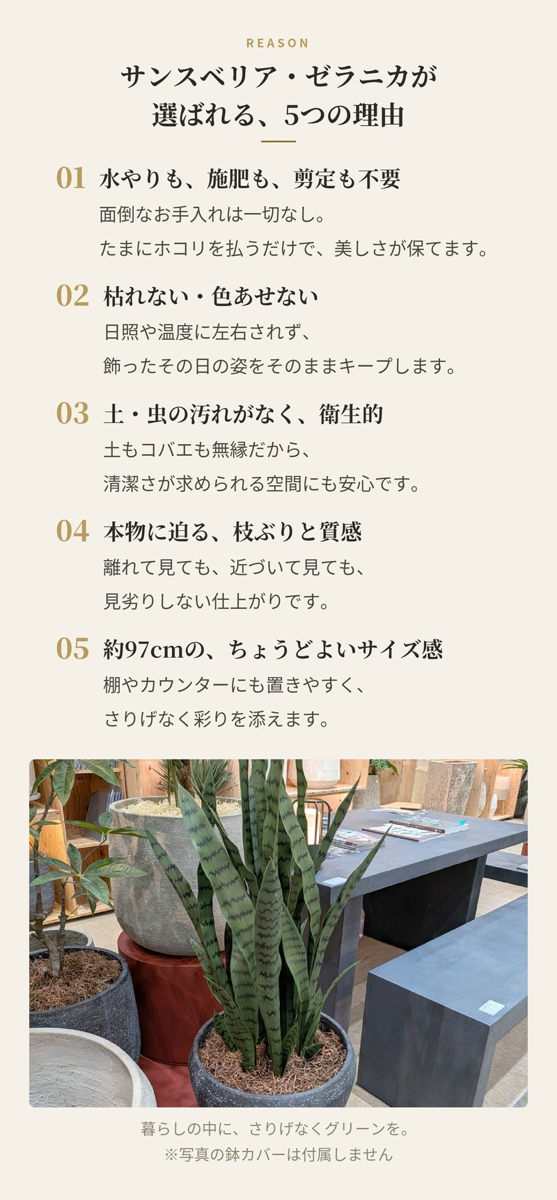 観葉植物 造花 サンスベリア・ゼラニカ BROWN 全高約97cm フェイクグリーン 高級 本物そっくり リアル おしゃれ 多肉植物 インテリア 人工観葉植物 アーティフィシャルグリーン モダン スタイリッシュ オフィス 店舗 開店祝い 室内 リビング 玄関 寝室 風水 サンセベリア