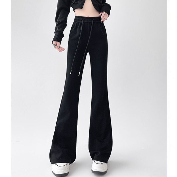 フレアパンツ レディース 通販 ベルボトムパンツ ロングパンツ カジュアルパンツ 長ズボン ズボン パンツ ロング丈 ハイウエスト ウエストゴム パンタロン カジュアル 無地 シンプル 女性 大人 春 夏 秋 おしゃれ ボトムス レディースファッション
