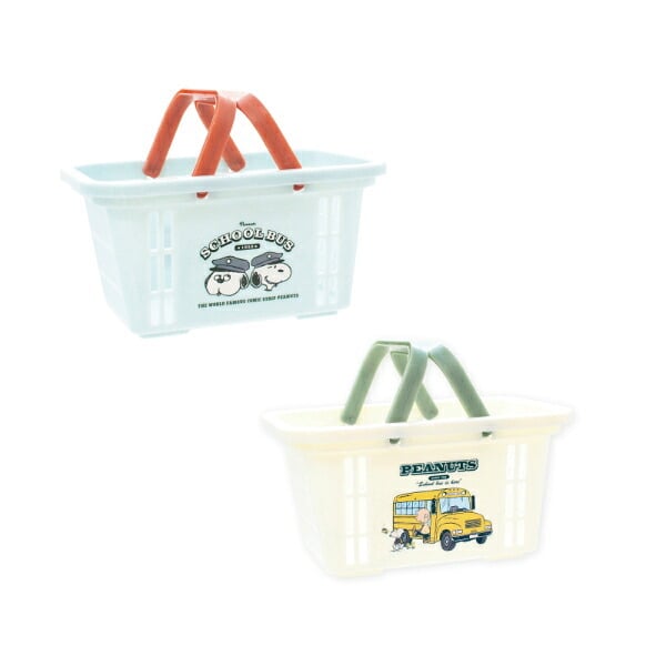 スヌーピー ミニバスケット(きょうだいたち) Preppystyle schoolbus SNOOPY