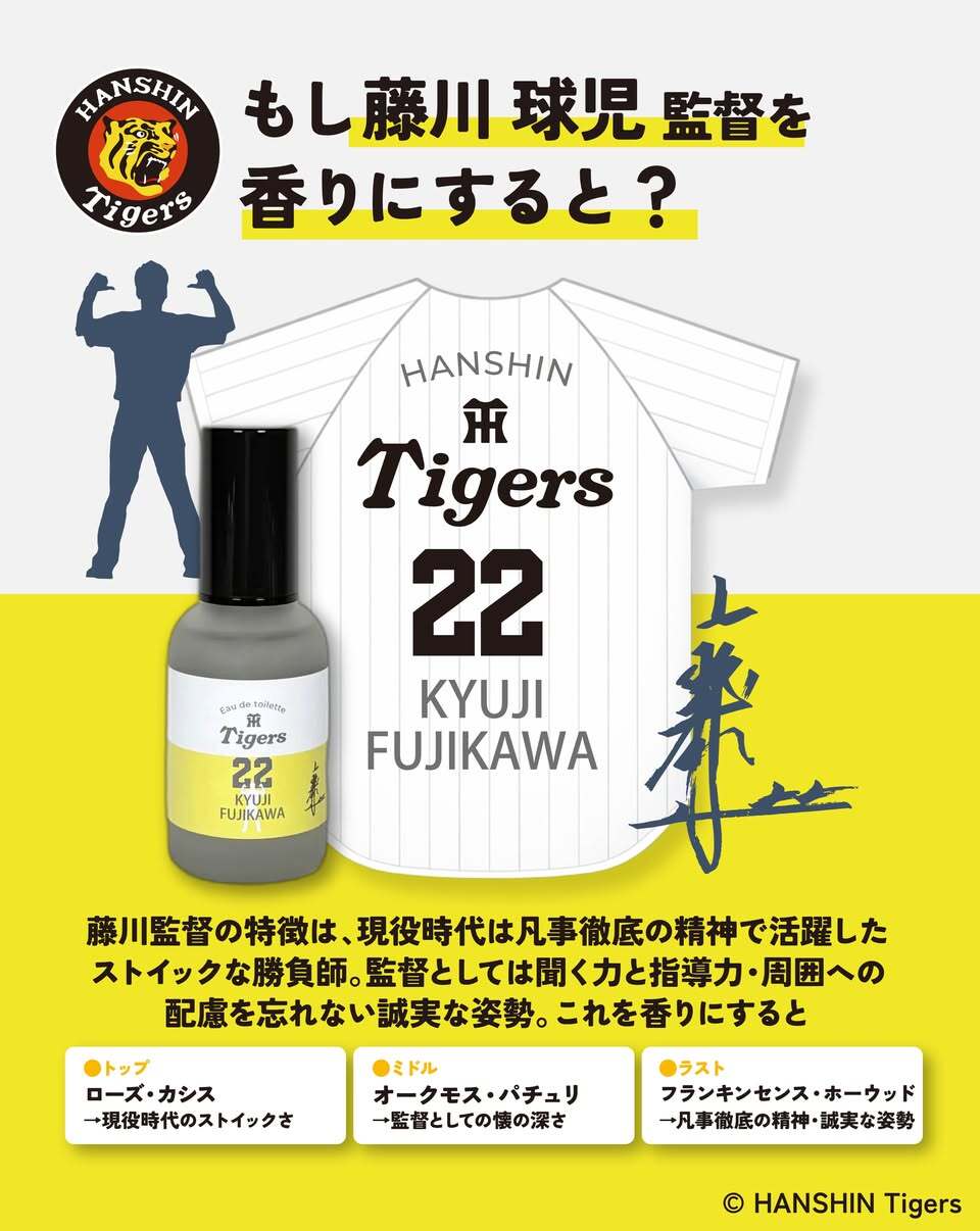阪神タイガース オードトワレ ＃22 藤川球児 監督
