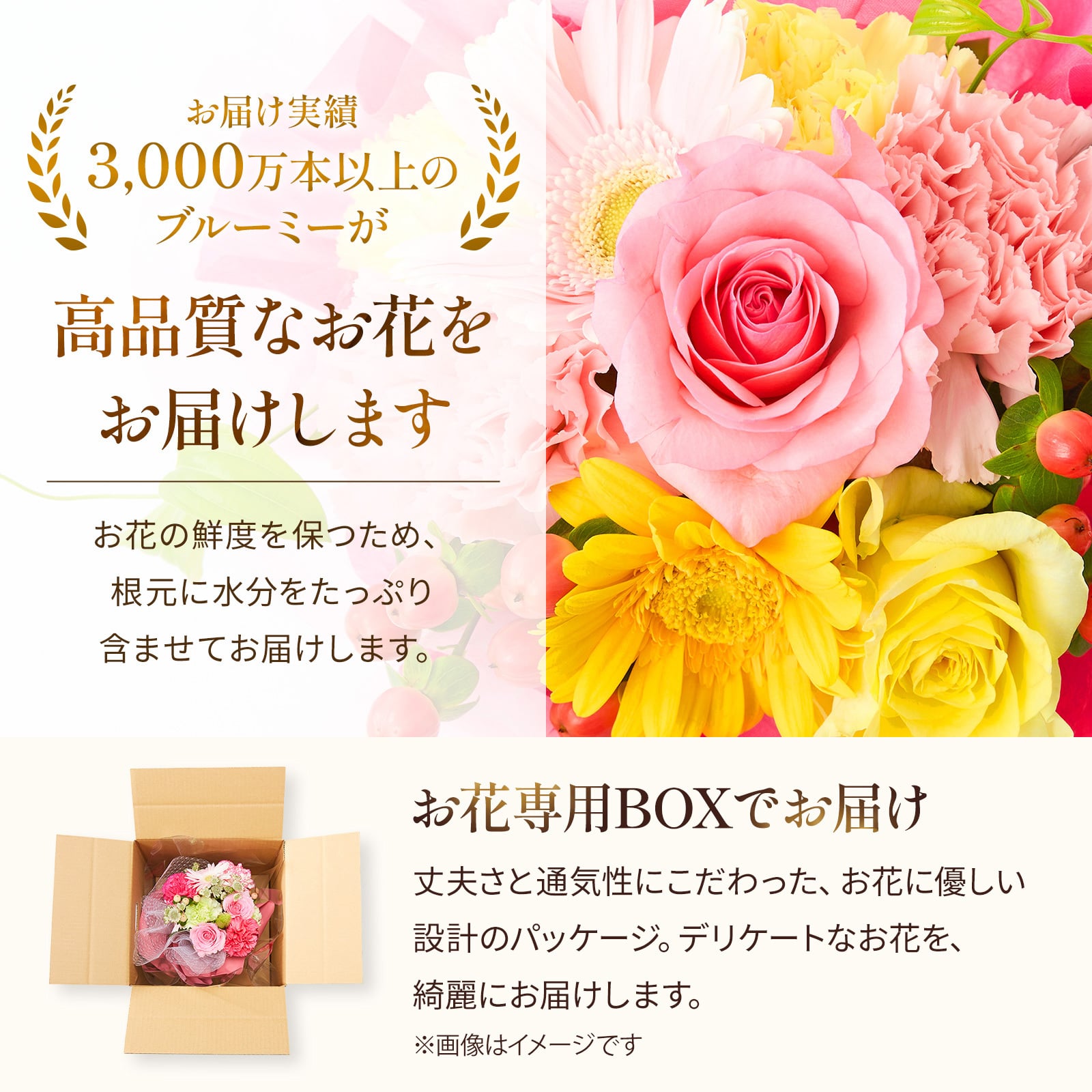 そのまま飾れるブーケ Sサイズ 花 花束 敬老 お中元 敬老の日 退職 入学 お返し ギフトお返し 誕生日プレゼント 敬老 送料無料 土日OK ブルーミー バラ 花瓶・水いらず スタンディングブーケ プチギフト まだ間に合う