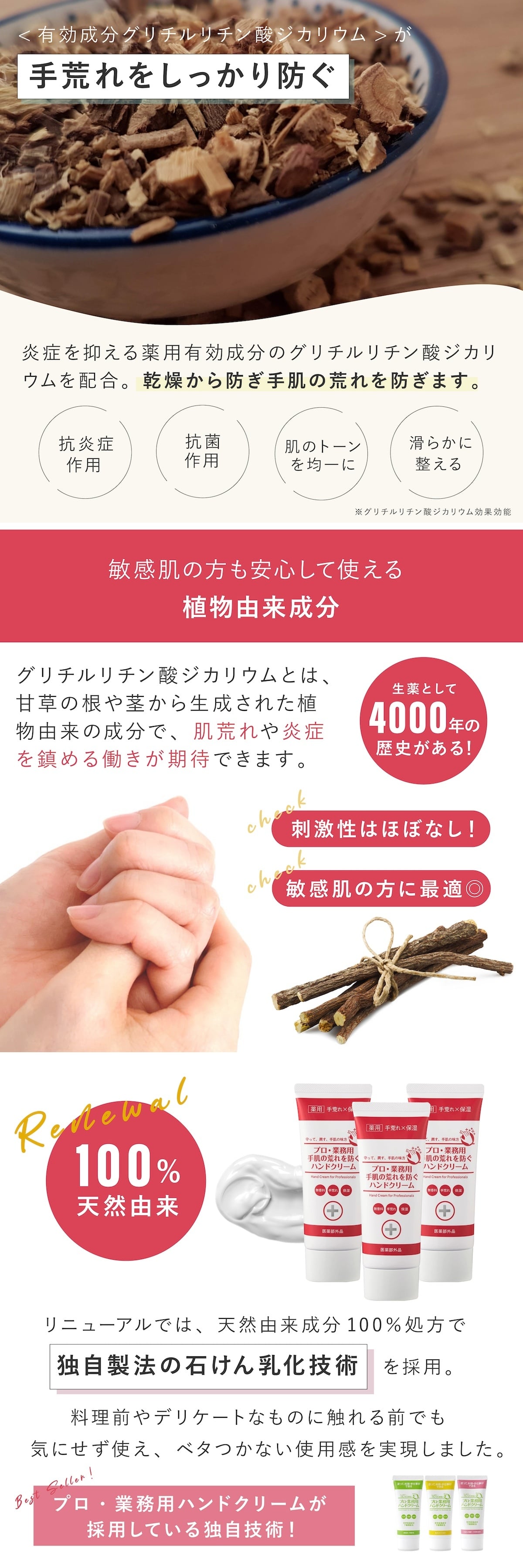 【2個セット】ハンドクリーム プロ・業務用 手荒れを防ぐハンドクリーム N 60g ヤーマン YA-MAN 医薬部外品 生薬配合 天然由来成分100％ 日本製 保湿 乾燥 敏感肌 手肌ケア 女性 母 妻 誕生日 プレゼント 美容 ギフト 実用的 単品