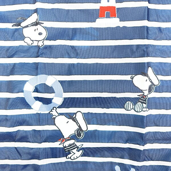 スヌーピー エコバッグ ボーダー ノーティカルスタイルシリーズ SNOOPY